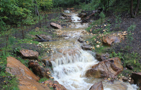 After restoration, during Superstorm Sandy, the project cut peak discharge by 50% relative to a paired watershed