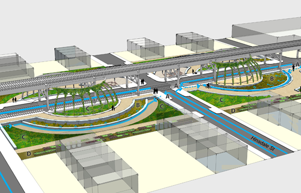 Design concept for one site (detail)