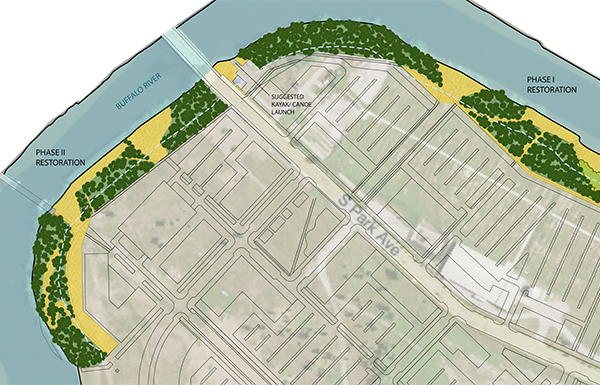 Shoreline restoration concept plan