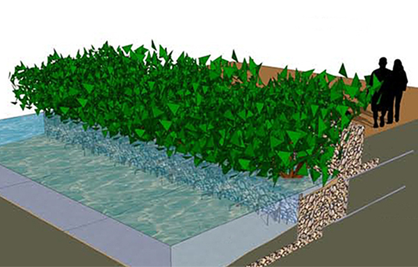 Gabion design for estuary