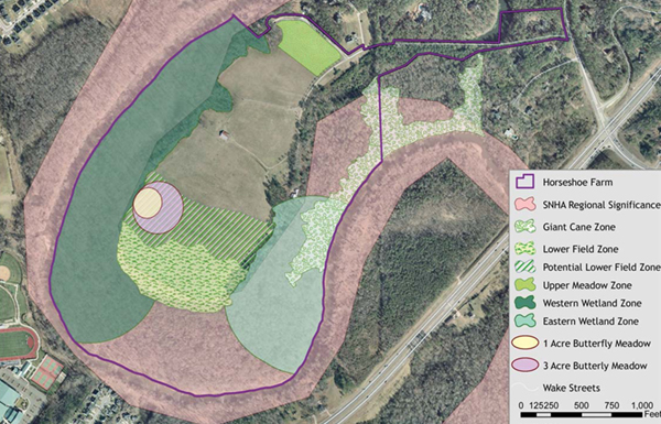 Recommended habitat zones