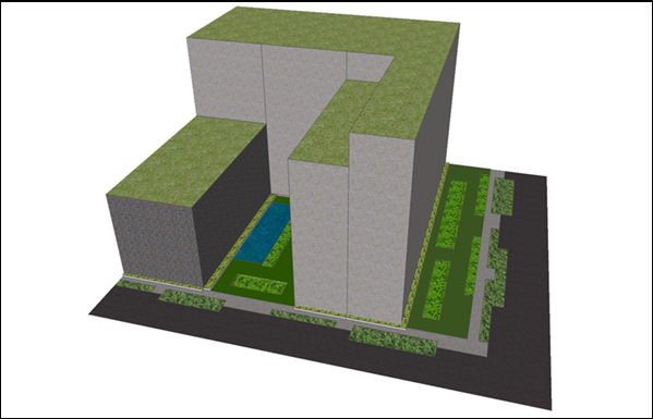Stormwater treatment practices are integrated into the urban context in downtown Columbia